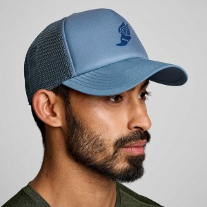 Férfi Saucony Foamie Trucker Sapka Kék | HUNGARY XIBHN