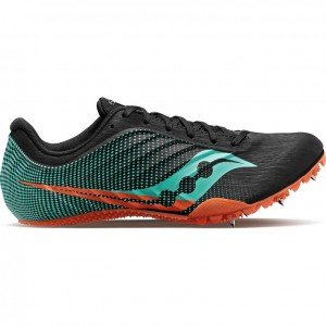 Férfi Saucony Spitfire 5 Atlétika Cipő Fekete Türkiz | HUNGARY DFEKG