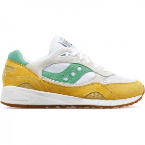 Női Saucony Shadow 6000 Sportcipő Fehér Sárga Zöld | HUNGARY HTALO