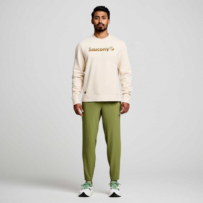 Férfi Saucony Boston Woven Jogger Nadrág Olivazöld | HUNGARY FAXOC