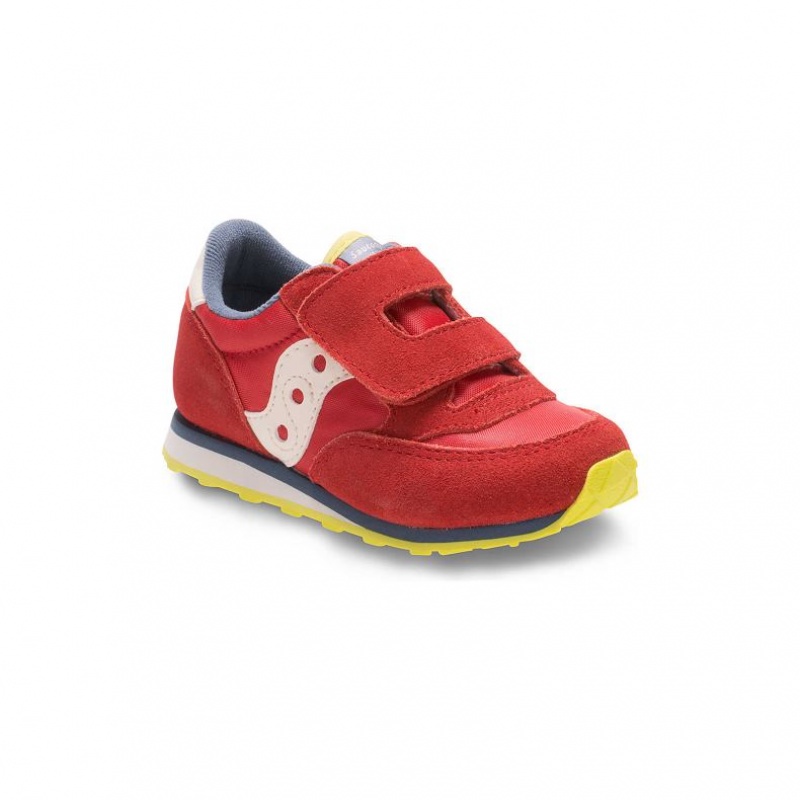 Little Gyerek Saucony Baby Jazz Hook & Loop Sportcipő Piros | HUNGARY BAFCV