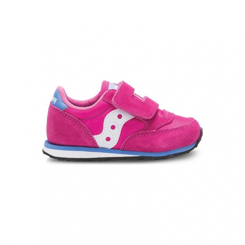 Little Gyerek Saucony Baby Jazz Hook & Loop Sportcipő Rózsaszín | HUNGARY WHEPX