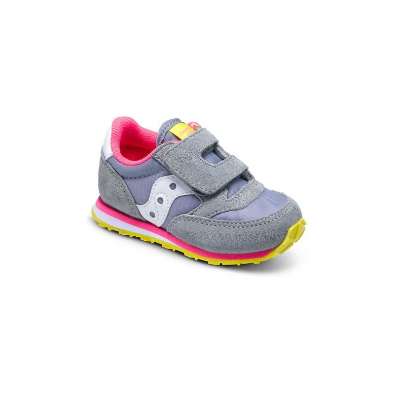 Little Gyerek Saucony Baby Jazz Hook & Loop Sportcipő Szürke | HUNGARY GMKLO