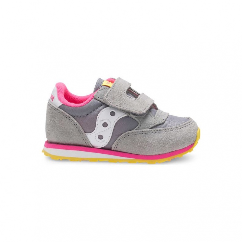 Little Gyerek Saucony Baby Jazz Hook & Loop Sportcipő Szürke | HUNGARY GMKLO