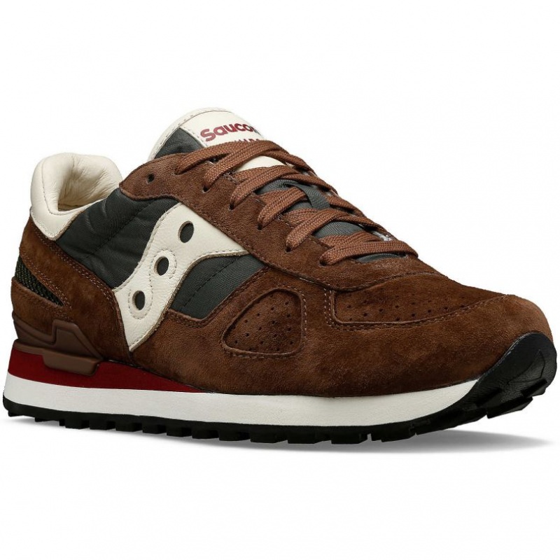 Női Saucony Shadow Original Premium Sportcipő Barna Zöld | HUNGARY QJCMU